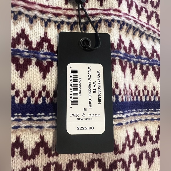 Rag and Bone Willow Fairsle Cropped Sweater Tank - Picture 5 of 8